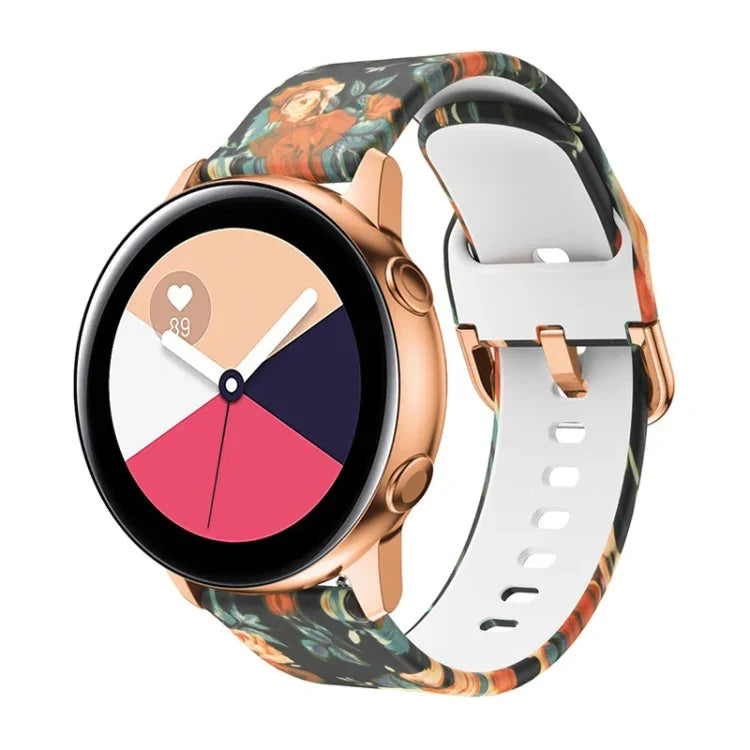 Dây đeo đồng hồ thay thế in silicone, Dành cho Samsung Galaxy Watch 42mm, Dành cho Samsung Galaxy Watch 46mm