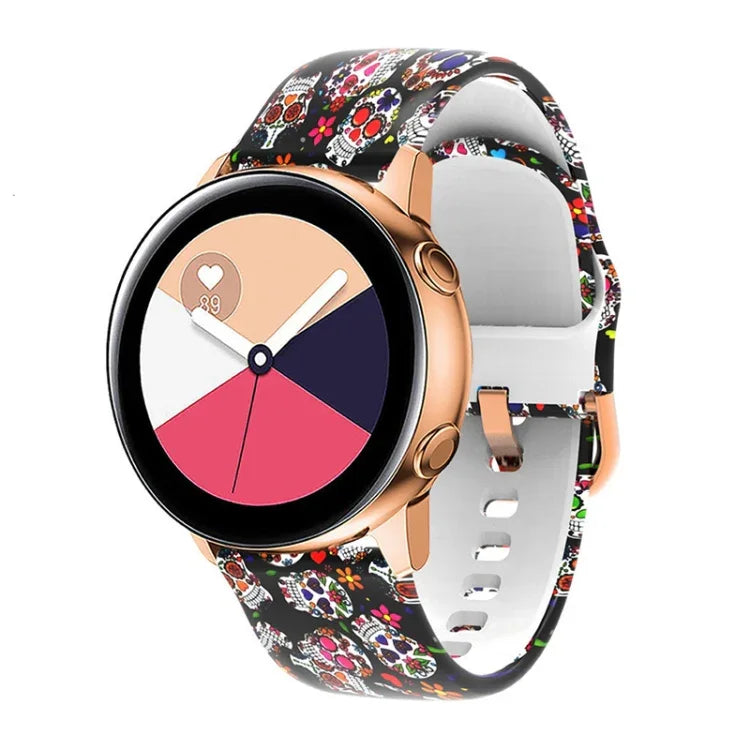 Dây đeo đồng hồ thay thế in silicone, Dành cho Samsung Galaxy Watch 42mm, Dành cho Samsung Galaxy Watch 46mm