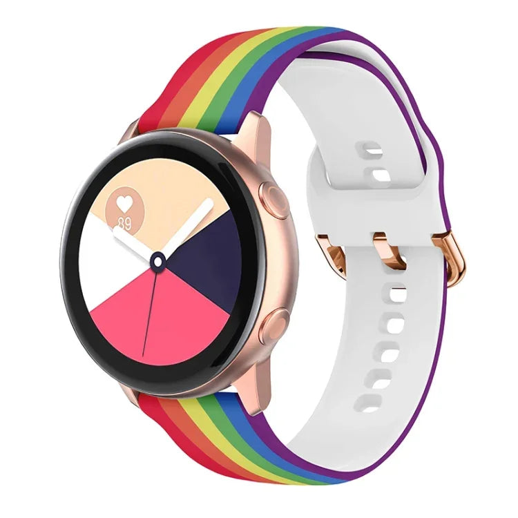 Dây đeo đồng hồ thay thế in silicone, Dành cho Samsung Galaxy Watch 42mm, Dành cho Samsung Galaxy Watch 46mm