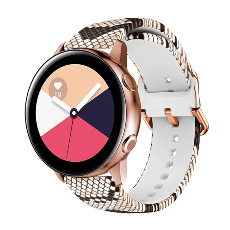 Dây đeo đồng hồ thay thế in silicone, Dành cho Samsung Galaxy Watch 42mm, Dành cho Samsung Galaxy Watch 46mm