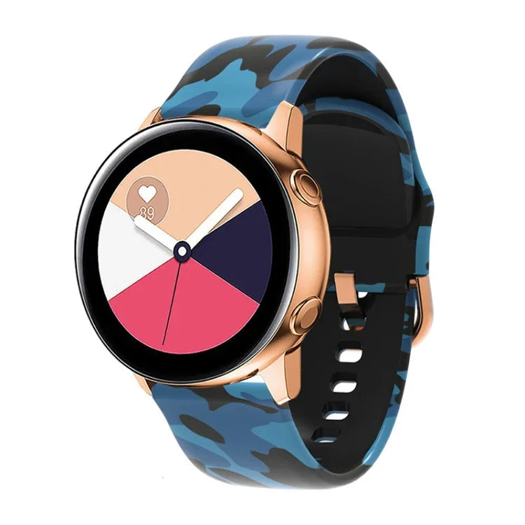 Dây đeo đồng hồ thay thế in silicone, Dành cho Samsung Galaxy Watch 42mm, Dành cho Samsung Galaxy Watch 46mm