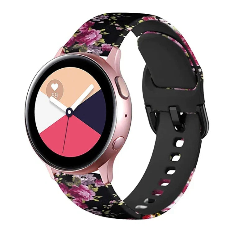 Dây đeo đồng hồ thay thế in silicone, Dành cho Samsung Galaxy Watch 42mm, Dành cho Samsung Galaxy Watch 46mm