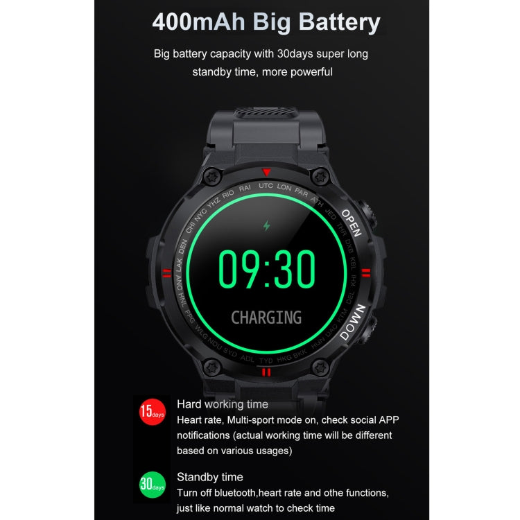 Đồng hồ thông minh màn hình IPS 1.28 inch K22, Hỗ trợ nhắc chu kỳ kinh nguyệt / Gọi Bluetooth / Theo dõi giấc ngủ