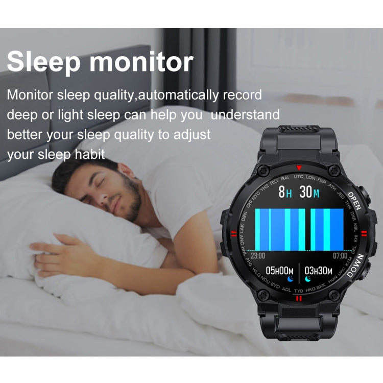 Đồng hồ thông minh màn hình IPS 1.28 inch K22, Hỗ trợ nhắc chu kỳ kinh nguyệt / Gọi Bluetooth / Theo dõi giấc ngủ