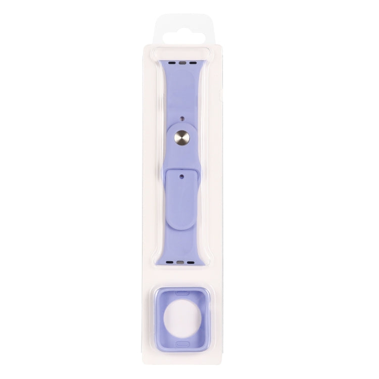 Bộ dây đeo đồng hồ silicone thay thế + ốp bảo vệ đồng hồ, dành cho Apple Watch Series 9 / 8 / 7 41mm, dành cho Apple Watch Series 9 / 8 / 7 45mm