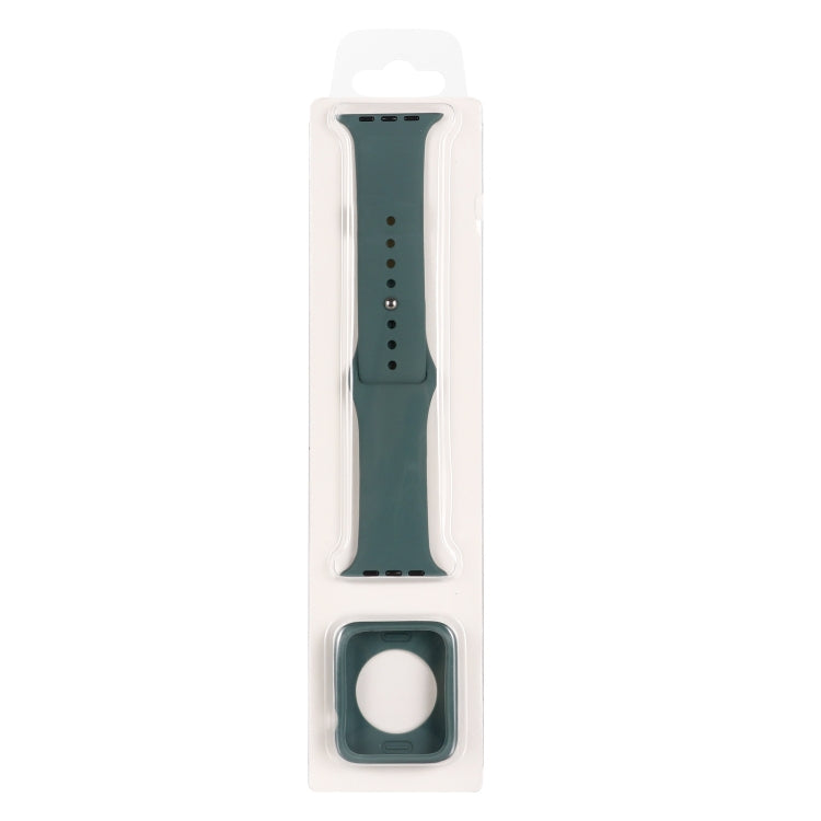 Bộ dây đeo đồng hồ silicone thay thế + ốp bảo vệ đồng hồ, dành cho Apple Watch Series 9 / 8 / 7 41mm, dành cho Apple Watch Series 9 / 8 / 7 45mm