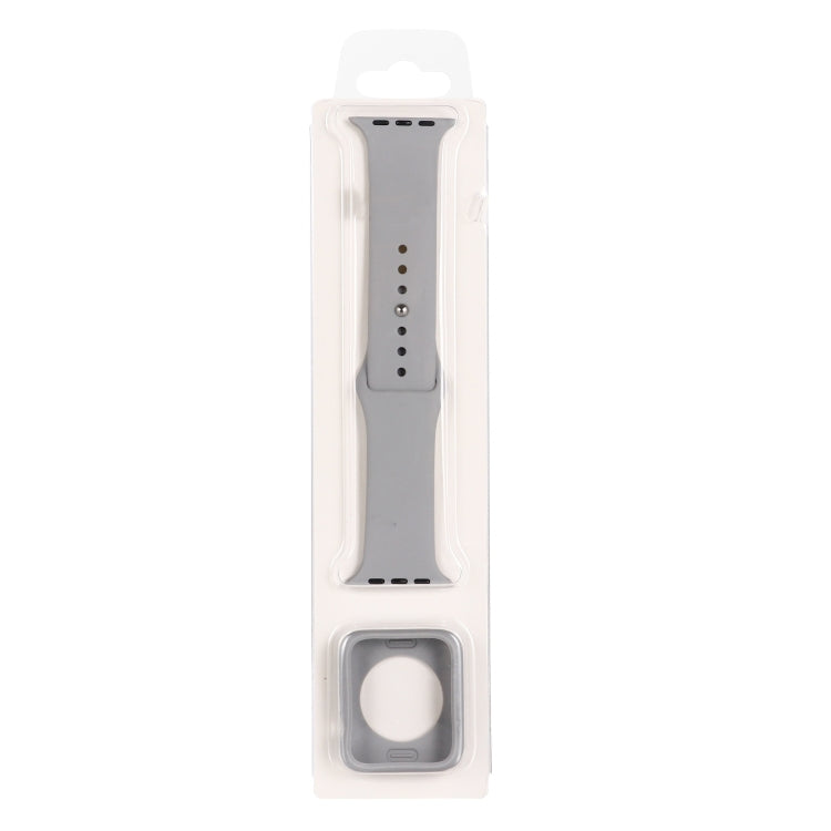 Bộ dây đeo đồng hồ silicone thay thế + ốp bảo vệ đồng hồ, dành cho Apple Watch Series 9 / 8 / 7 41mm, dành cho Apple Watch Series 9 / 8 / 7 45mm