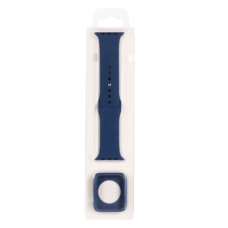 Bộ dây đeo đồng hồ silicone thay thế + ốp bảo vệ đồng hồ, dành cho Apple Watch Series 9 / 8 / 7 41mm, dành cho Apple Watch Series 9 / 8 / 7 45mm