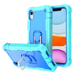PC + Rubber 3-layers Shockproof Protective Case with Rotating Holder, For iPhone XS / X, For iPhone XR, For iPhone XS Max