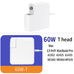 Bộ chuyển đổi nguồn MagSafe 2 60W 16.5V 3.65A 5 chân A1435 cho MacBook, chiều dài cáp: 1.6m, phích cắm 60W AU, phích cắm 60W EU, phích cắm 60W UK