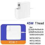 Bộ chuyển đổi nguồn MagSafe 2 45W 14.85V 3.05A 5 chân A1436 cho MacBook, chiều dài cáp: 1.6m, phích cắm 45W AU, phích cắm 45W EU, phích cắm 45W UK
