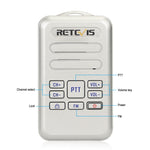 Bộ đàm mini FM hai chiều RETEVIS RT20 2W 400-470MHz 16 kênh, RT20 phích cắm Mỹ, RT20 phích cắm EU