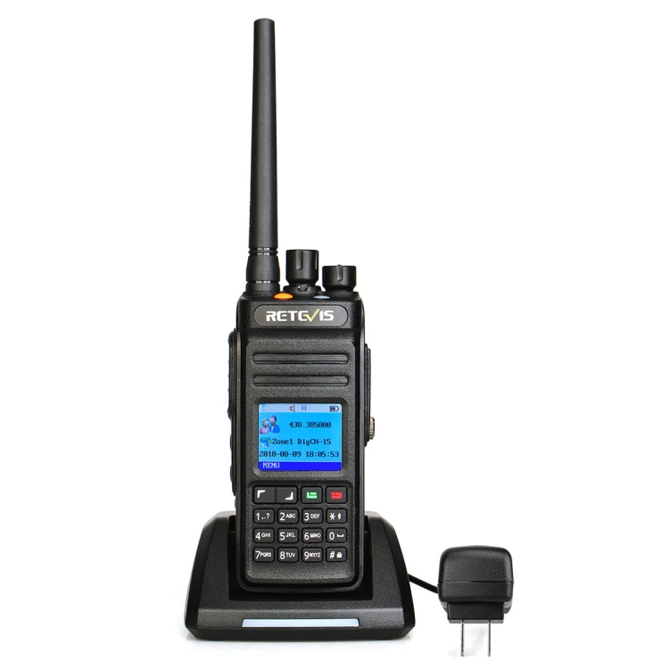 Bộ đàm kỹ thuật số DMR chống nước RETEVIS RT83 10W 400-470MHz 1024 kênh, hai thời gian, phiên bản GPS, RT83 phiên bản GPS