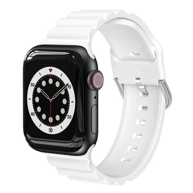 Dây đồng hồ silicone phong cách Business B, dành cho Apple Watch Series 7 45mm / 6 & SE & 5 & 4 44mm / 3 & 2 & 1 42mm, Apple Watch Ultra 49mm / Series 8&7 45mm / SE 2&6&SE&5&4 44mm / 3&2&1 42mm