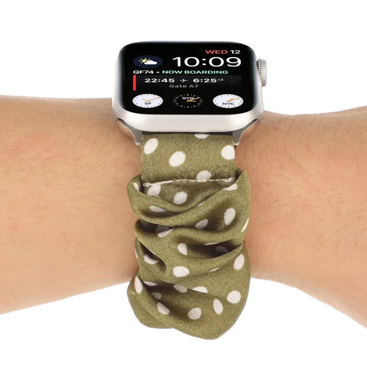 Dây đồng hồ vải họa tiết chấm bi, dành cho Apple Watch Ultra 49mm / Series 8&7 45mm / SE 2&6&SE&5&4 44mm / 3&2&1 42mm, Apple Watch Series 8&7 41mm / SE 2&6&SE&5&4 40mm / 3&2&1 38mm, Apple Watch Series 7 41mm / 6 & SE & 5 & 4 40mm / 3 & 2 & 1 38mm