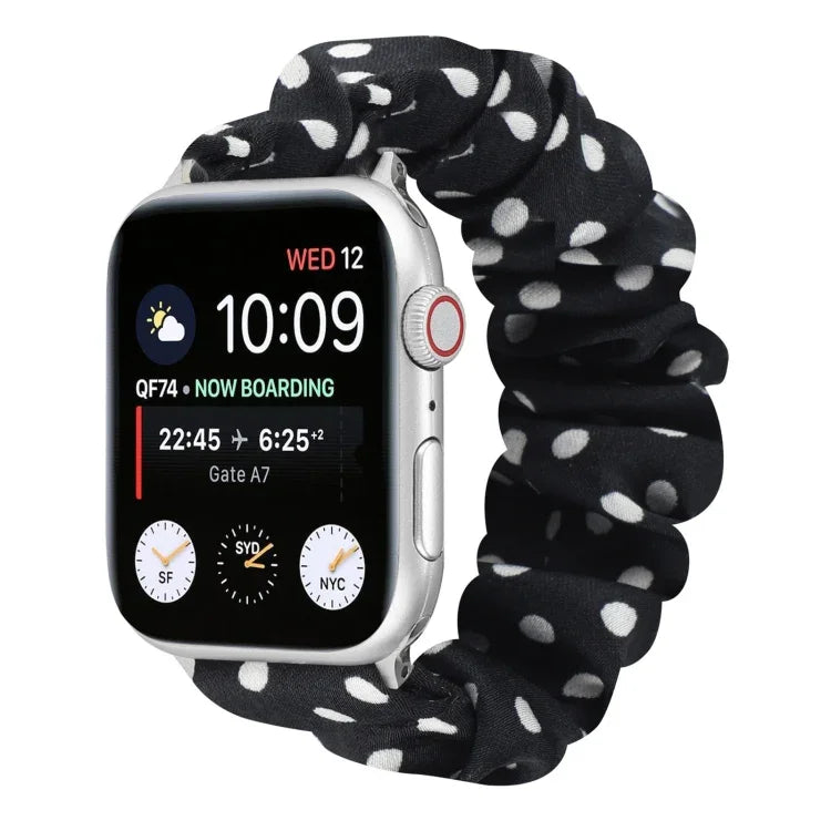 Dây đồng hồ vải họa tiết chấm bi, dành cho Apple Watch Ultra 49mm / Series 8&7 45mm / SE 2&6&SE&5&4 44mm / 3&2&1 42mm, Apple Watch Series 8&7 41mm / SE 2&6&SE&5&4 40mm / 3&2&1 38mm, Apple Watch Series 7 41mm / 6 & SE & 5 & 4 40mm / 3 & 2 & 1 38mm