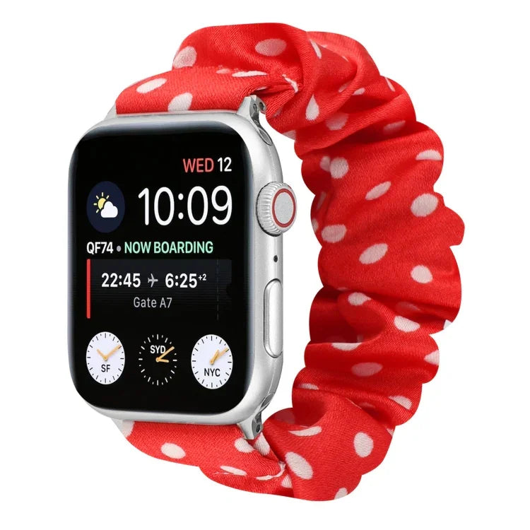 Dây đồng hồ vải họa tiết chấm bi, dành cho Apple Watch Ultra 49mm / Series 8&7 45mm / SE 2&6&SE&5&4 44mm / 3&2&1 42mm, Apple Watch Series 8&7 41mm / SE 2&6&SE&5&4 40mm / 3&2&1 38mm, Apple Watch Series 7 41mm / 6 & SE & 5 & 4 40mm / 3 & 2 & 1 38mm
