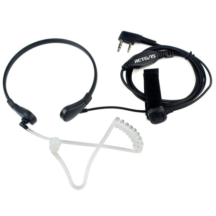 Microphone loa ống âm thanh giấu kín PTT cổ họng RETEVIS TK cho H-777 / RT-5R / RT-5RV / RT-B6, TK cổ họng