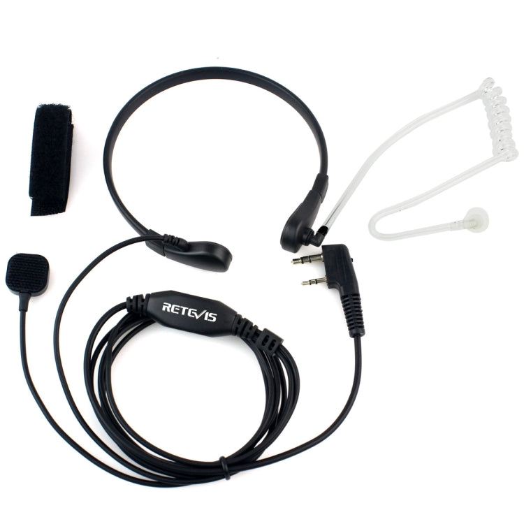 Microphone loa ống âm thanh giấu kín PTT cổ họng RETEVIS TK cho H-777 / RT-5R / RT-5RV / RT-B6, TK cổ họng