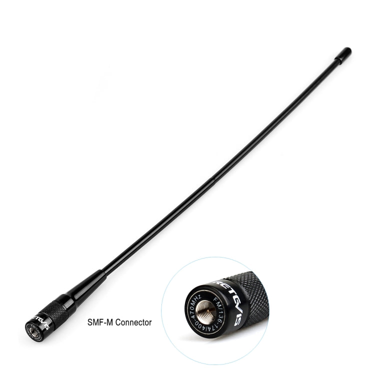 Ăng-ten băng tần kép SMA-M đực RETEVIS RHD-771 136-174+400-480MHz cho RT1/RT2/RT3 TYT MD-380/UV8000D, RHD-771 SMA-M