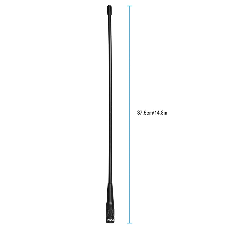 Ăng-ten băng tần kép SMA-M đực RETEVIS RHD-771 136-174+400-480MHz cho RT1/RT2/RT3 TYT MD-380/UV8000D, RHD-771 SMA-M