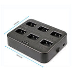 Bộ sạc bộ đàm sáu chiều RETEVIS RTC777 cho Retevis H777, Phích cắm RTC777 AU, Phích cắm RTC777 US, Phích cắm RTC777 EU, Phích cắm RTC777 UK