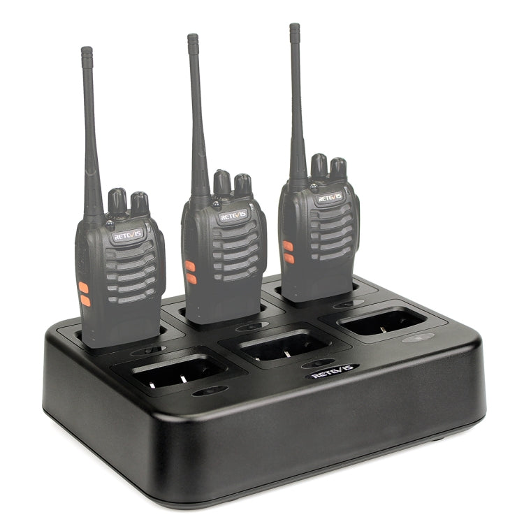 Bộ sạc bộ đàm sáu chiều RETEVIS RTC777 cho Retevis H777, Phích cắm RTC777 AU, Phích cắm RTC777 US, Phích cắm RTC777 EU, Phích cắm RTC777 UK
