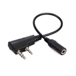 Cáp chuyển đổi tai nghe âm thanh điện thoại di động RETEVIS TCK01 Kenwood 2 chân sang 3.5mm cái cho RT21/RT22/RT24/RT7/RT27/H777, TCK01