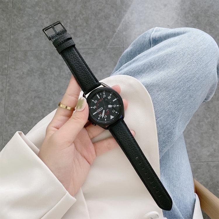 Dây Đeo Đồng Hồ Thay Thế Da Vân Vải Litchi May, Dành Cho Samsung Galaxy Watch Active2 44mm, Dành Cho Samsung Galaxy Watch Active