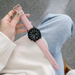 Dây Đeo Đồng Hồ Thay Thế Da Vân Vải Litchi May, Dành Cho Samsung Galaxy Watch Active2 44mm, Dành Cho Samsung Galaxy Watch Active