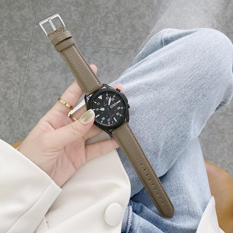 Dây Đeo Đồng Hồ Thay Thế Da Vân Vải Litchi May, Dành Cho Samsung Galaxy Watch Active2 44mm, Dành Cho Samsung Galaxy Watch Active