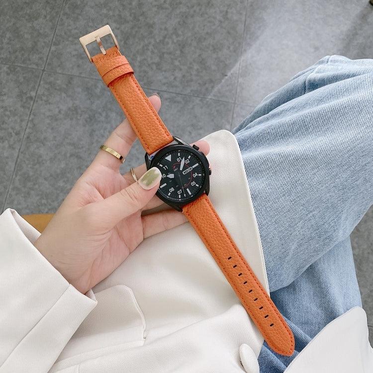 Dây Đeo Đồng Hồ Thay Thế Da Vân Vải Litchi May, Dành Cho Samsung Galaxy Watch Active2 44mm, Dành Cho Samsung Galaxy Watch Active