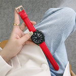 Dây Đeo Đồng Hồ Thay Thế Da Vân Vải Litchi May, Dành Cho Samsung Galaxy Watch Active2 44mm, Dành Cho Samsung Galaxy Watch Active