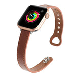 Double Nail Leather Replacement Strap Watchband for Apple Watch, leather replacement strap for Apple Watch.