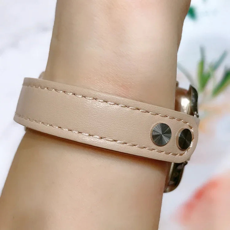 Dây thay thế da đinh đôi, Dành cho Apple Watch Series 7 41mm / & 6 & SE & 5 & 4 40mm, Dành cho Apple Watch Series 7 45mm / & 6 & SE & 5 & 4 44mm
