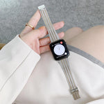 Dây thay thế thép bảy hạt phối màu, Dành cho Apple Watch Series 7 41mm / & 6 & SE & 5 & 4 40mm, Dành cho Apple Watch Series 7 45mm / & 6 & SE & 5 & 4 44mm