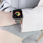 Dây thay thế thép hai sọc, Dành cho Apple Watch Series 7 41mm / & 6 & SE & 5 & 4 40mm, Dành cho Apple Watch Series 7 45mm / & 6 & SE & 5 & 4 44mm