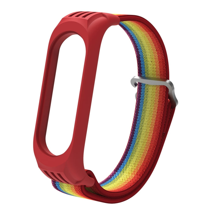 For Xiaomi Mi Band 6 / 5 / 4 / 3 9-shaped Buckle Twill Replacement Strap Watchband