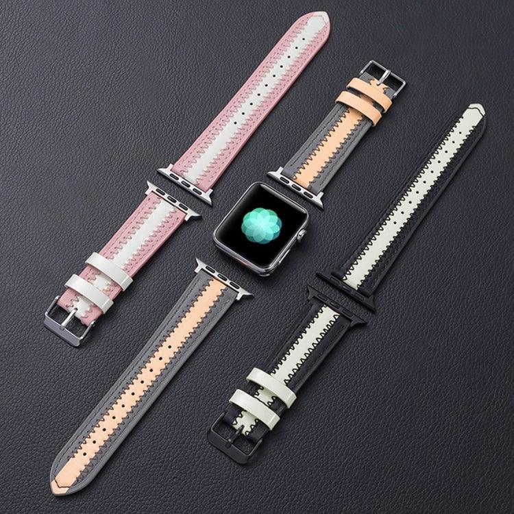 Dây thay thế da bò phát quang, Dành cho Apple Watch Series 7 41mm / & 6 & SE & 5 & 4 40mm, Dành cho Apple Watch Series 7 45mm / & 6 & SE & 5 & 4 44mm