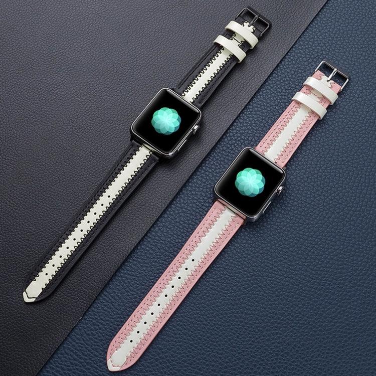 Dây thay thế da bò phát quang, Dành cho Apple Watch Series 7 41mm / & 6 & SE & 5 & 4 40mm, Dành cho Apple Watch Series 7 45mm / & 6 & SE & 5 & 4 44mm
