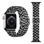 Dây đồng hồ đàn hồi bện kiểu khóa cài cho Apple Watch Series 9&8&7 41mm / SE 3&SE 2&6&SE&5&4 40mm / 3&2&1 38mm (Màu cầu vồng), Dành cho Apple Watch Series 7 45mm / 6 & SE & 5 & 4 44mm / 3 & 2 & 1 42mm
