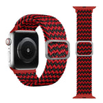 Dây đồng hồ đàn hồi bện kiểu khóa cài cho Apple Watch Series 9&8&7 41mm / SE 3&SE 2&6&SE&5&4 40mm / 3&2&1 38mm (Màu cầu vồng), Dành cho Apple Watch Series 7 45mm / 6 & SE & 5 & 4 44mm / 3 & 2 & 1 42mm
