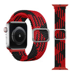 Dây đồng hồ đàn hồi bện kiểu khóa cài cho Apple Watch Series 9&8&7 41mm / SE 3&SE 2&6&SE&5&4 40mm / 3&2&1 38mm (Màu cầu vồng), Dành cho Apple Watch Series 7 45mm / 6 & SE & 5 & 4 44mm / 3 & 2 & 1 42mm