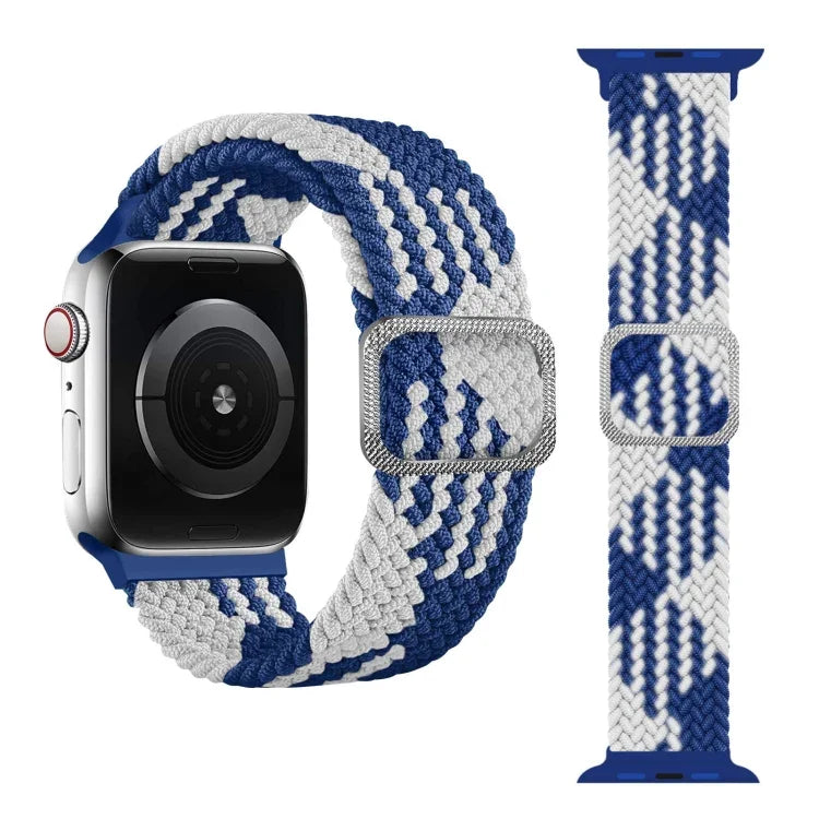Dây đồng hồ đàn hồi bện kiểu khóa cài cho Apple Watch Series 9&8&7 41mm / SE 3&SE 2&6&SE&5&4 40mm / 3&2&1 38mm (Màu cầu vồng), Dành cho Apple Watch Series 7 45mm / 6 & SE & 5 & 4 44mm / 3 & 2 & 1 42mm