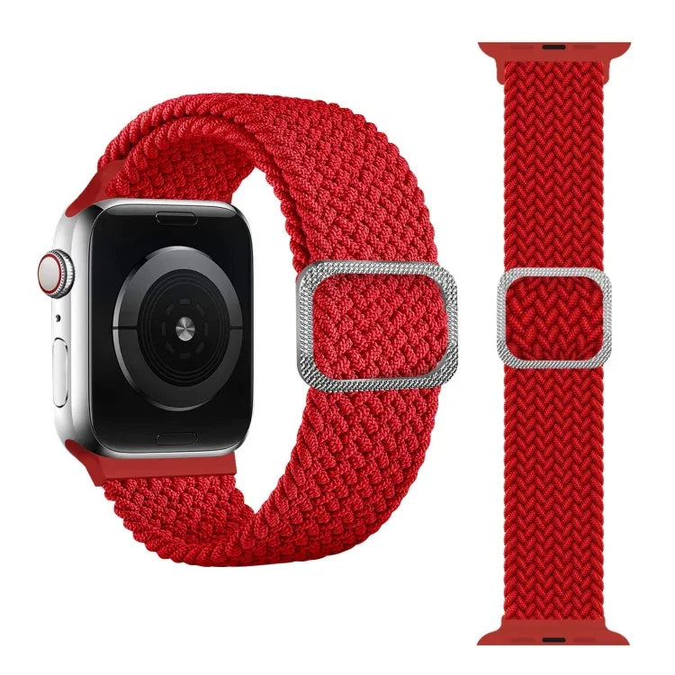 Dây đồng hồ đàn hồi bện kiểu khóa cài cho Apple Watch Series 9&8&7 41mm / SE 3&SE 2&6&SE&5&4 40mm / 3&2&1 38mm (Màu cầu vồng), Dành cho Apple Watch Series 7 45mm / 6 & SE & 5 & 4 44mm / 3 & 2 & 1 42mm