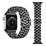 Dây đồng hồ dây thun bện khóa cài cho Apple Watch Series 9&8&7 41mm / SE 3&SE 2&6&SE&5&4 40mm / 3&2&1 38mm (Màu cầu vồng), dành cho Apple Watch Series 8&7 41mm / SE 2&6&SE&5&4 40mm / 3&2&1 38mm