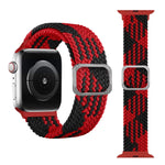 Dây đồng hồ dây thun bện khóa cài cho Apple Watch Series 9&8&7 41mm / SE 3&SE 2&6&SE&5&4 40mm / 3&2&1 38mm (Màu cầu vồng), dành cho Apple Watch Series 8&7 41mm / SE 2&6&SE&5&4 40mm / 3&2&1 38mm