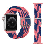 Dây đồng hồ dây thun bện khóa cài cho Apple Watch Series 9&8&7 41mm / SE 3&SE 2&6&SE&5&4 40mm / 3&2&1 38mm (Màu cầu vồng), dành cho Apple Watch Series 8&7 41mm / SE 2&6&SE&5&4 40mm / 3&2&1 38mm
