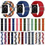 Dây đồng hồ dây thun bện khóa cài cho Apple Watch Series 9&8&7 41mm / SE 3&SE 2&6&SE&5&4 40mm / 3&2&1 38mm (Màu cầu vồng), dành cho Apple Watch Series 8&7 41mm / SE 2&6&SE&5&4 40mm / 3&2&1 38mm