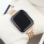 Dây đồng hồ thép không gỉ bảy hạt eo nhỏ cho Apple Watch Series 6 & SE &, Dành cho Apple Watch Series 7 45mm / 6 & SE & 5 & 4 44mm / 3 & 2 & 1 42mm, Dành cho Apple Watch Series 8&7 41mm / SE 2&6&SE&5&4 40mm / 3&2&1 38mm